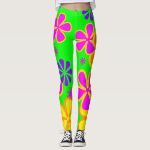 Summer of Love - Petal Power Retro Leggings