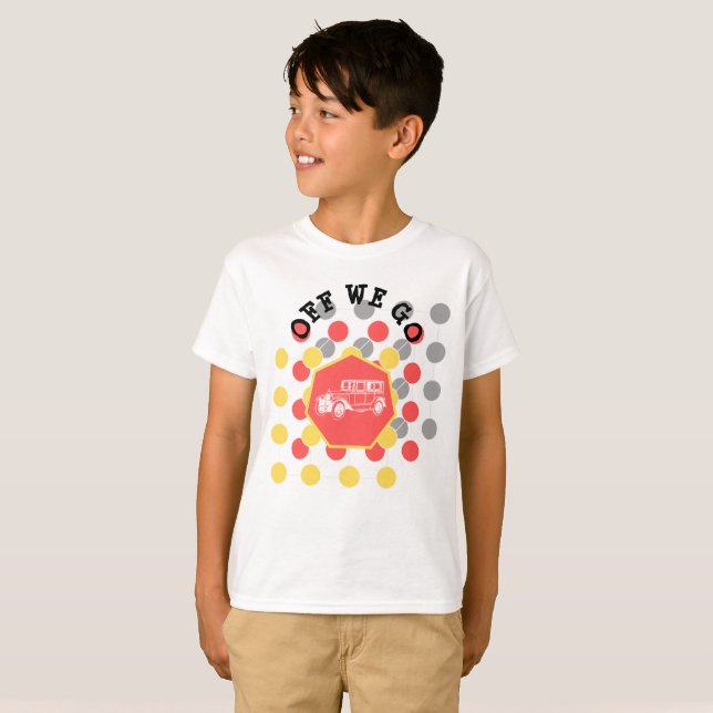 Summer Off We Go Boys  T-Shirt (Front Full)
