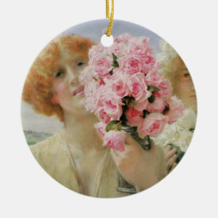 Summer Offering by Sir Lawrence Alma-Tadema Ceramic Tree Decoration