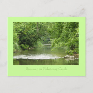 Summer on Pohatcong Creek Postcard