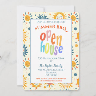 Summer Open House Sunshine Invitation