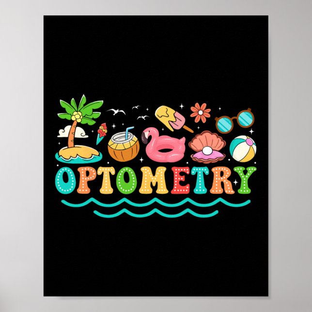 Summer Optometrist Vacation Fun Optometry Lover Ap Poster (Front)