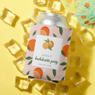 Summer Oranges Bachelorette Party Can Cooler
