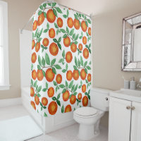 Summer Oranges Citrus Watercolor Fruit Pattern