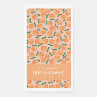 Summer Oranges Fruit Pink Bridal Shower Custom