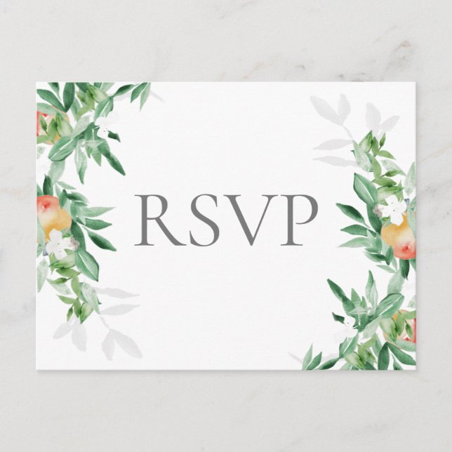 summer orchard enclosure card rsvp (Front)