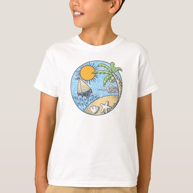 Summer Ornament T-Shirt (Front)