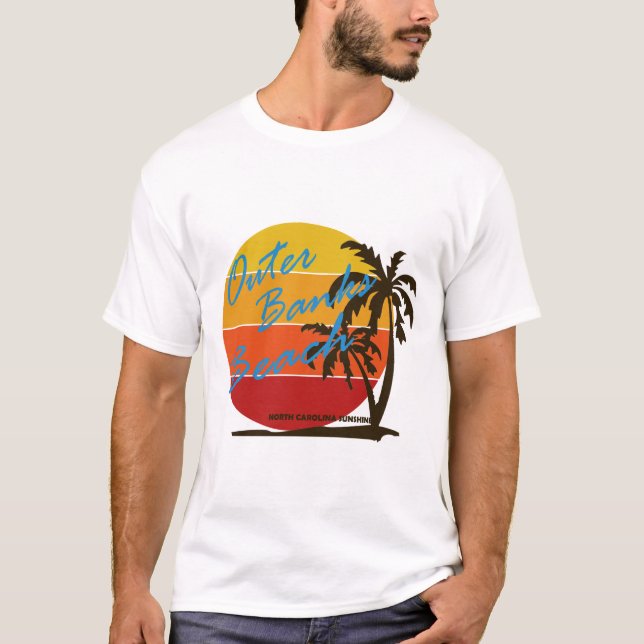 Summer outer banks- North Carolina  T-Shirt (Front)