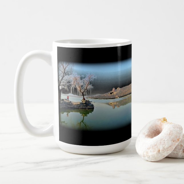 Summer Palace Boats Coffee Mug (With Donut)