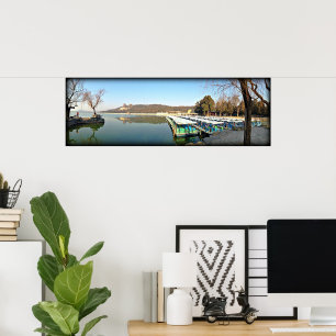 Summer Palace Boats Poster