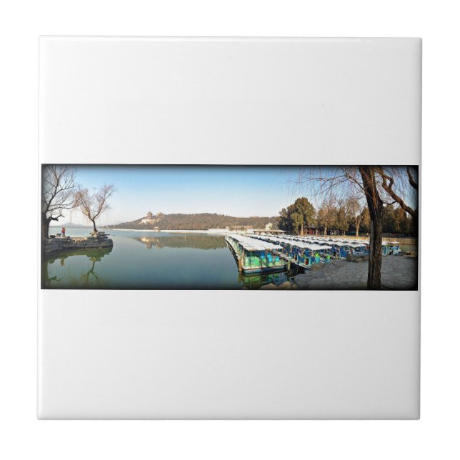 Summer Palace Boats Tile (Front)