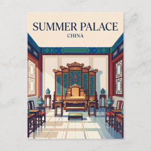 Summer Palace Hall of Benevolence and Longevity Postcard