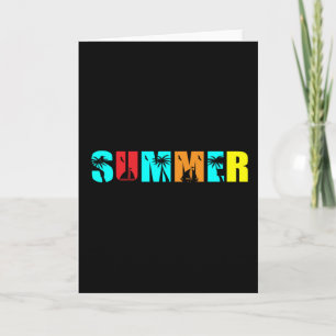 Summer palm card