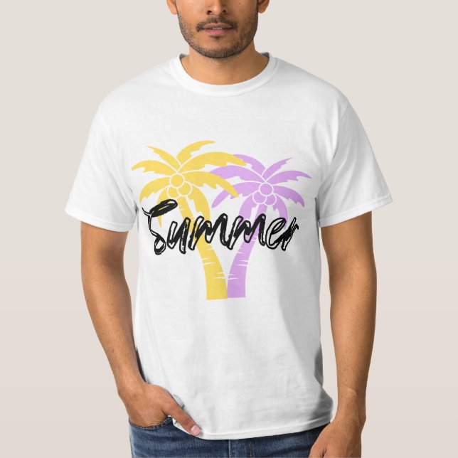 Summer Palm Tree T-shirt | Tropical Aesthetic tee (Front)