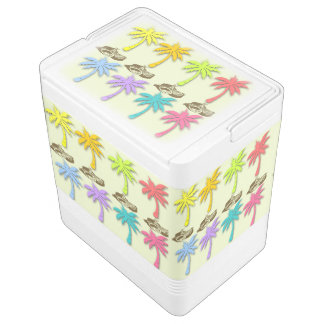 Summer Palm Trees Igloo Can Cooler Chilly Bin