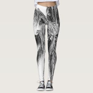 Summer Paradise Palm Tree #3 #tropical #wall #art Leggings