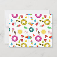 Summer Party Beach Pool Fun Pattern