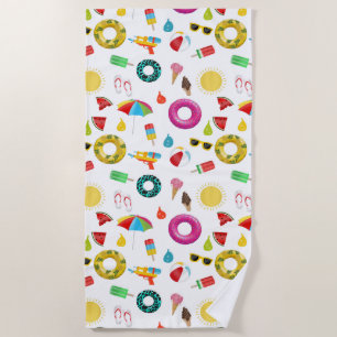 Summer Party Beach Pool Fun Towel