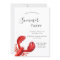 Summer party coastal beach red lobster white