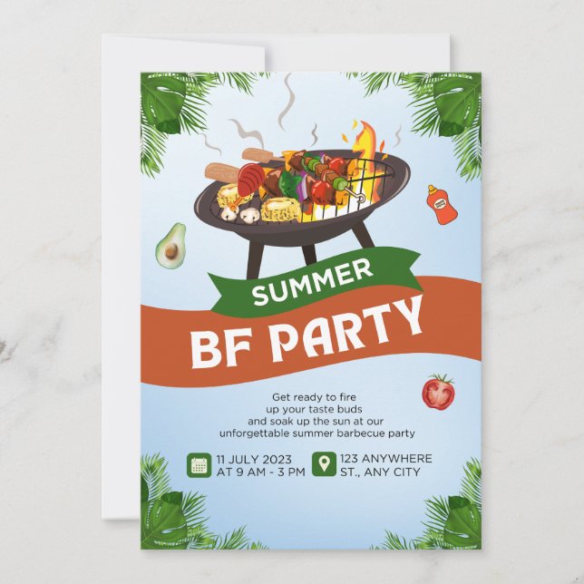 Summer party invitation (Front)