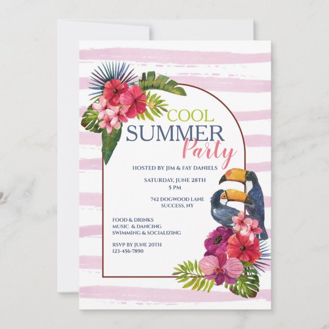 Summer Party Invitation (Front)