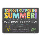 Summer Party Pool Party Schools Out Invitation