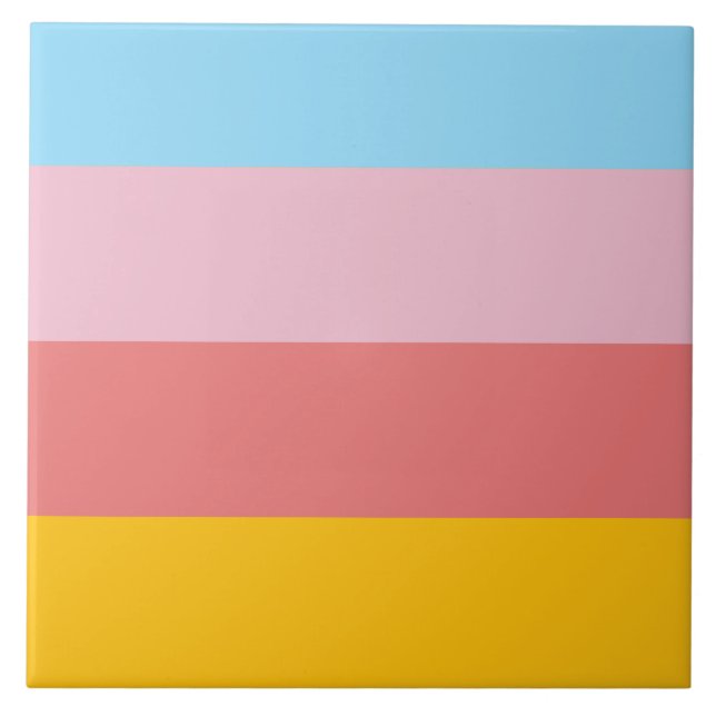 Summer pastel colour scheme tile (Front)