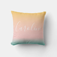 Summer Pastel Gradient Personalised Name Nursery