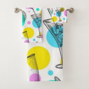 Summer pattern bath towel set