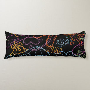 Summer pattern body cushion