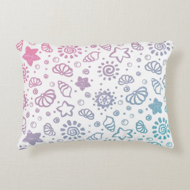 Summer pattern decorative cushion (Front)
