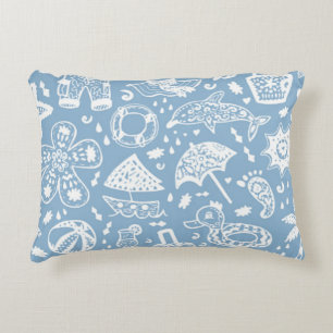 Summer pattern decorative cushion