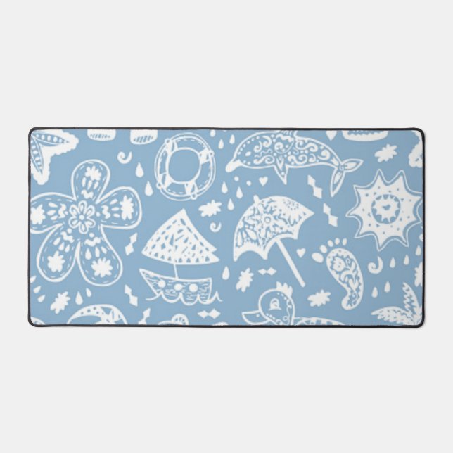 Summer pattern desk mat (Front)