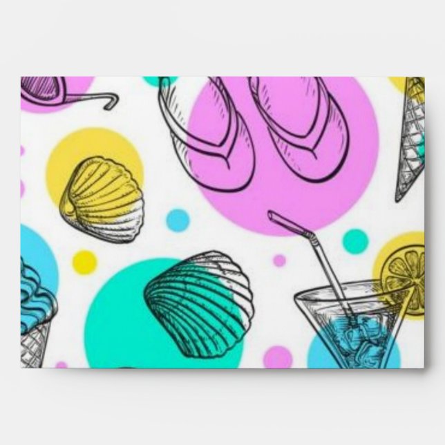 Summer pattern envelope (Front)