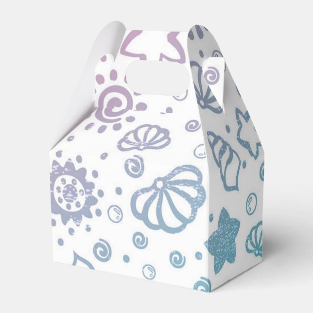 Summer pattern favour box (Front Side)