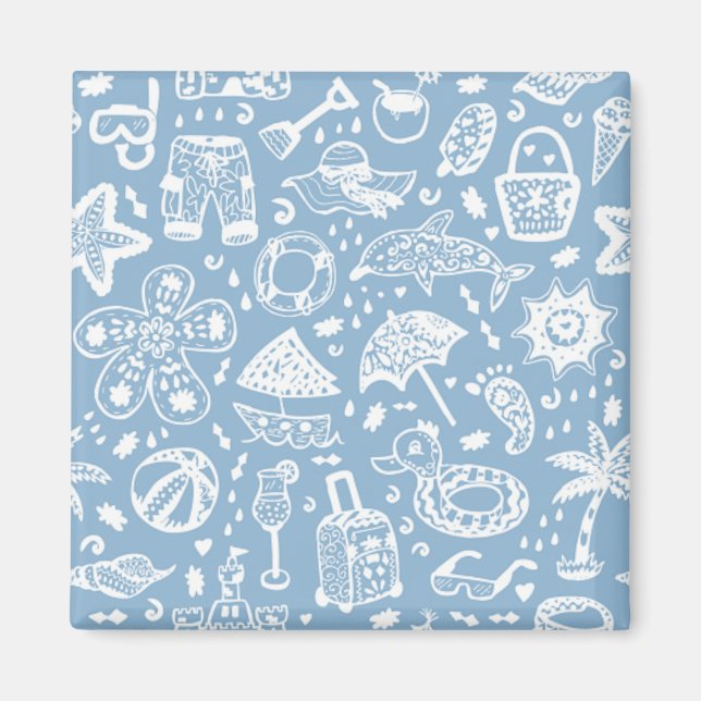 Summer pattern magnet (Front)