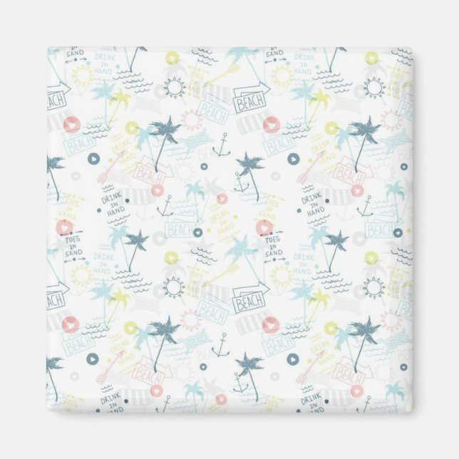 Summer pattern magnet (Front)