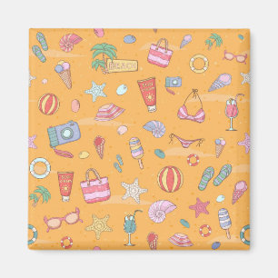 Summer pattern magnet