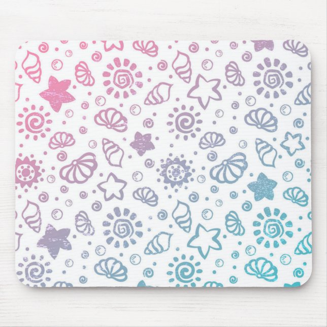 Summer pattern mouse pad (Front)