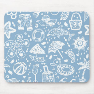 Summer pattern mouse pad