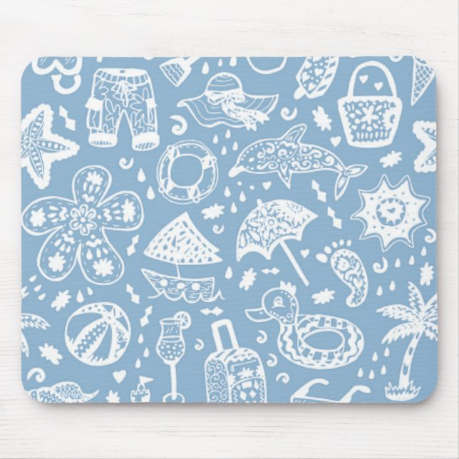 Summer pattern mouse pad (Front)