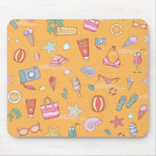 Summer pattern mouse pad