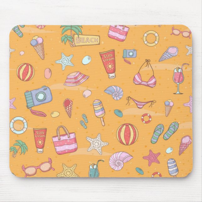 Summer pattern mouse pad (Front)