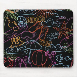Summer pattern mouse pad