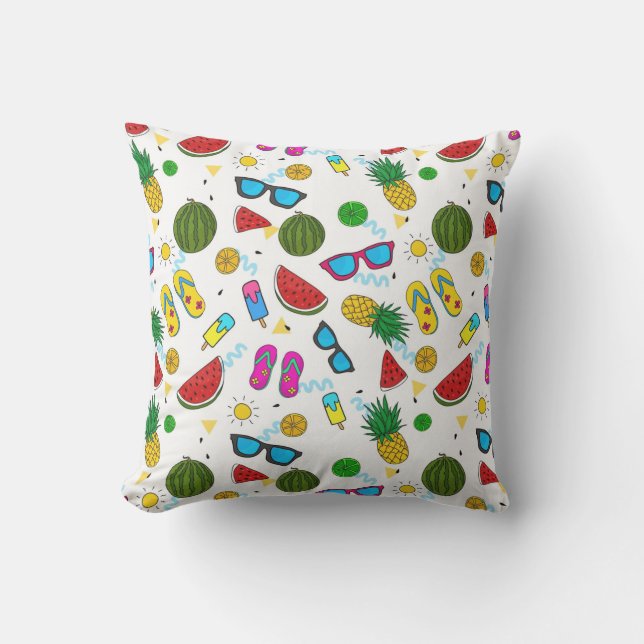 Summer Pattern Outdoor Cushion (Front)