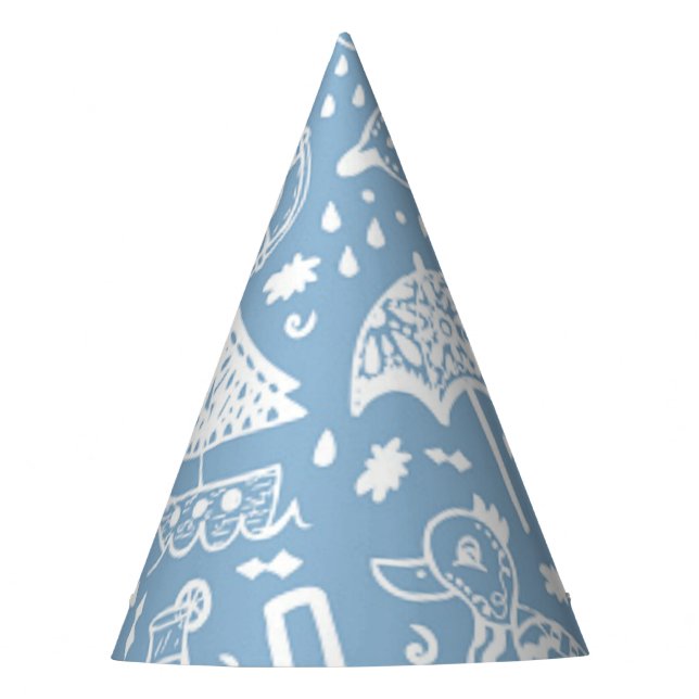 Summer pattern party hat (Front)