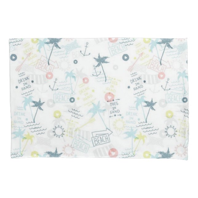 Summer pattern pillowcase (Front)