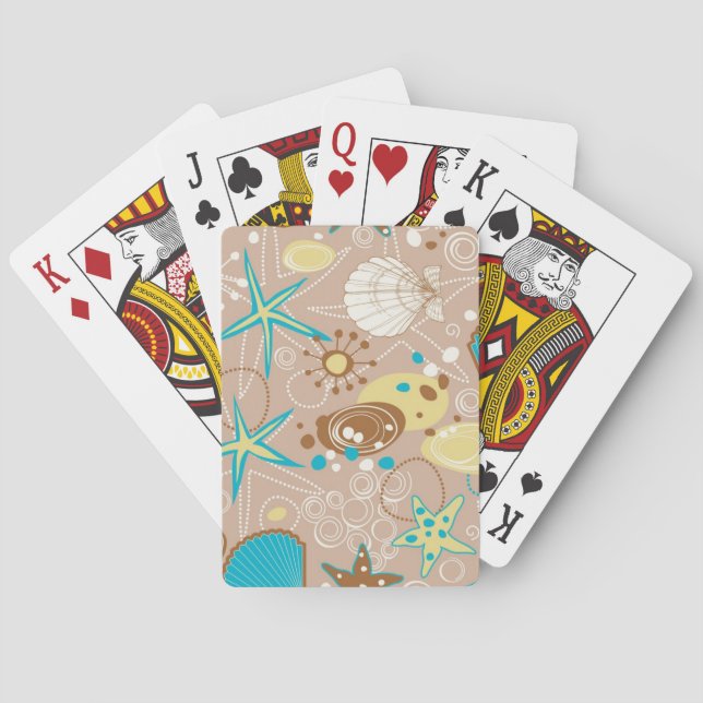 Summer pattern playing cards (Back)