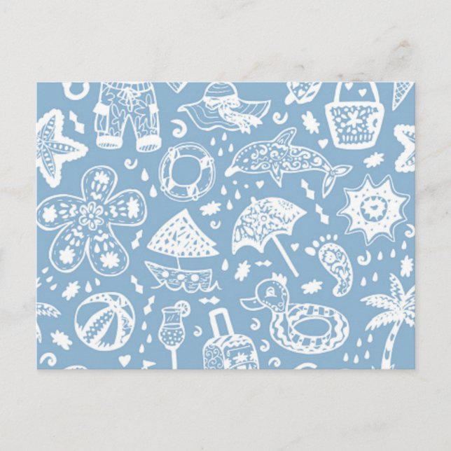 Summer pattern postcard (Front)