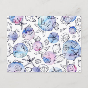 Summer pattern postcard